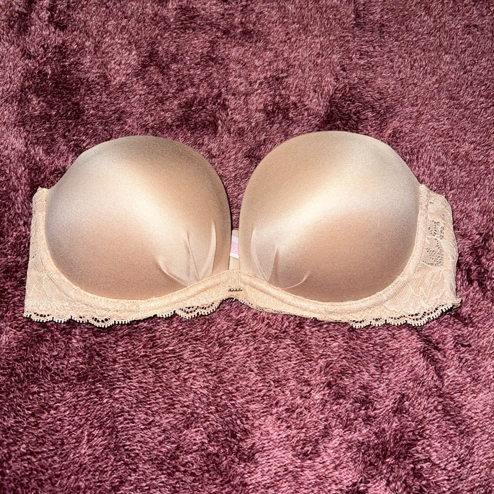 Victoria Secret- Strapless Push-up Bra - Tan